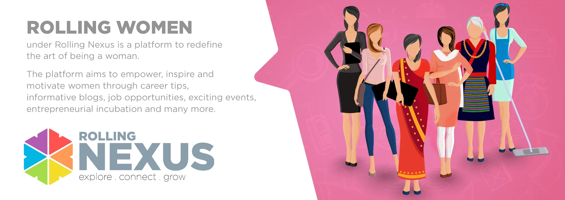 Rolling Women Banner
